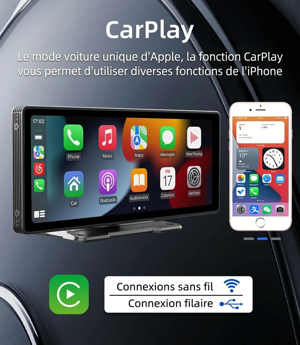 Carplay Écran™ sans fil portable